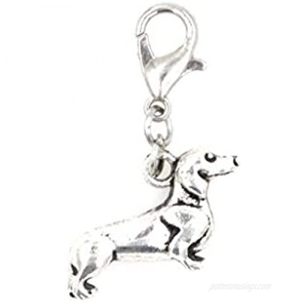 It's All About...You! Dachshund Dog Stainless Steel Clasp Clip on Charm 76P