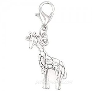 It's All About...You! Giraffe Clip on Charm Perfect for Necklaces and Bracelets 102Ah