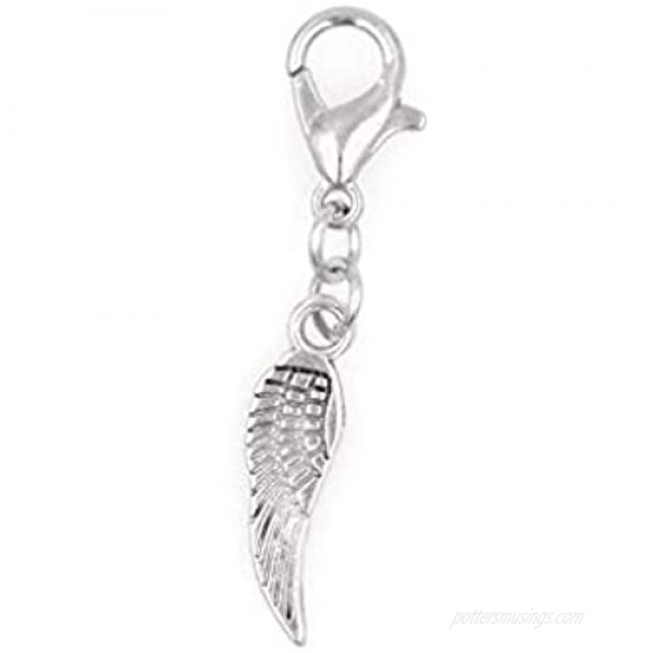 It's All About...You! Mini Angel Wing Clip on Charm Perfect for Necklaces and Bracelets 98U