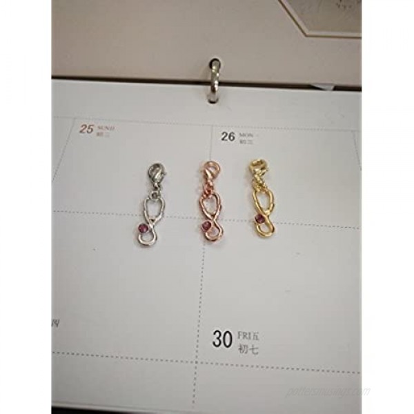 MANZHEN Medicine Stethoscope Charms for Bracelet Necklace Keychain Doctor Nurse Students Gift