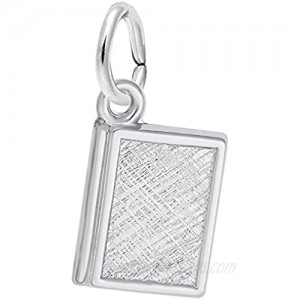 Rembrandt Charms Sterling Silver Closed Book Charm on a 16 18 or 20 inch Rope Box or Curb Chain Necklace