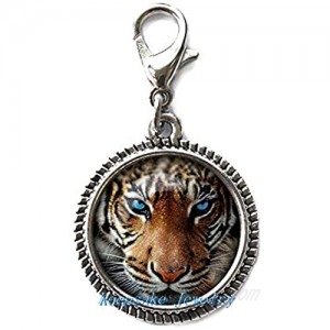 Tiger Zipper Pull Perfect for Necklaces  Bracelets  Keychain and Earrings Charm Tiger Handmade Jewelry