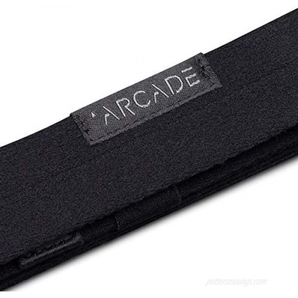 Arcade Belt Mens Adventure Slim Belts: Narrow Width Elastic Stretch Webbing Micro Adjust Buckle