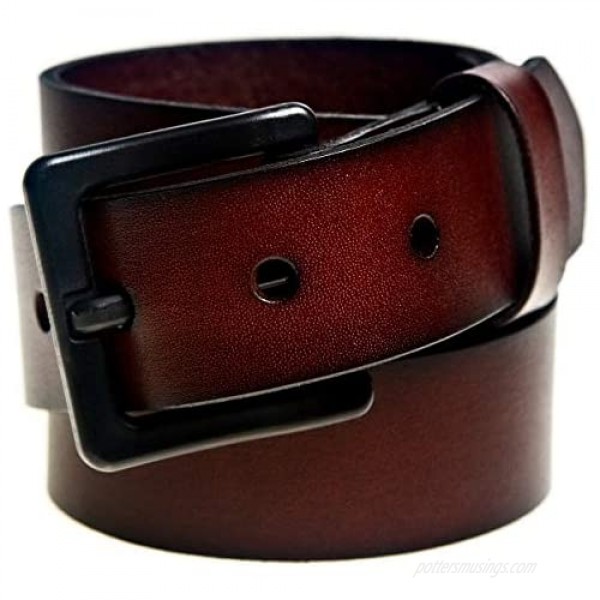 Beep Free 1 3/8” Italian Leather Belt | Airport Friendly | Metal Free