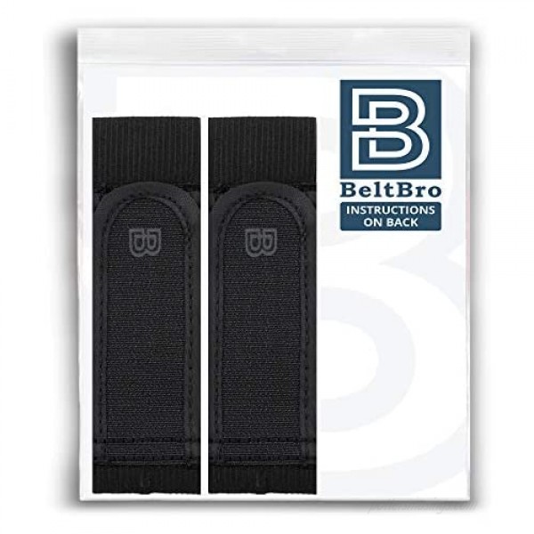 BeltBro Titan No Buckle Elastic Belt For Men — Fits 1.5 Inch Belt Loops Comfortable and Easy To Use