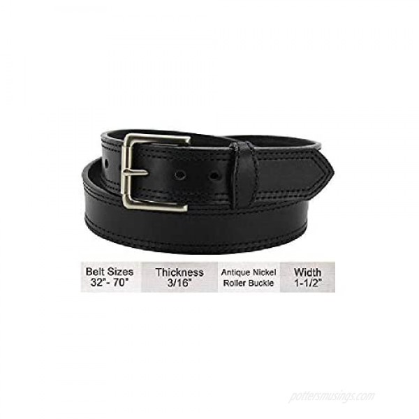 Bullhide Belts Mens Leather Casual & Dress Belt USA Made