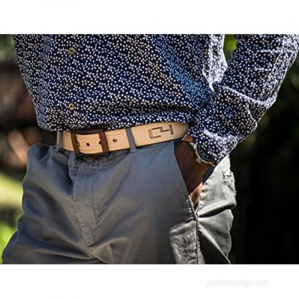 C4 Classic Premium Belt - Cut To Fit Fashion Belt – Adjustable Waist Belt with Buckle Fits up to 44 Inch Pants Size