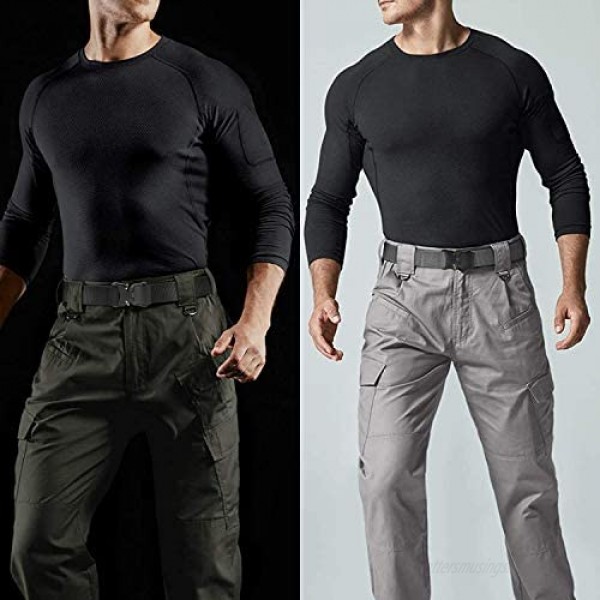 CHAOREN 2 Pack Mens Quick Release Tactical Belt 1.5 Casual Military Riggers Web Belts for Men Heavy Duty Work Belt
