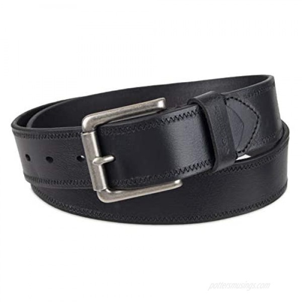 Columbia Men's Classic Logo Belt-Casual Dress with Single Prong Buckle for Jeans Khakis