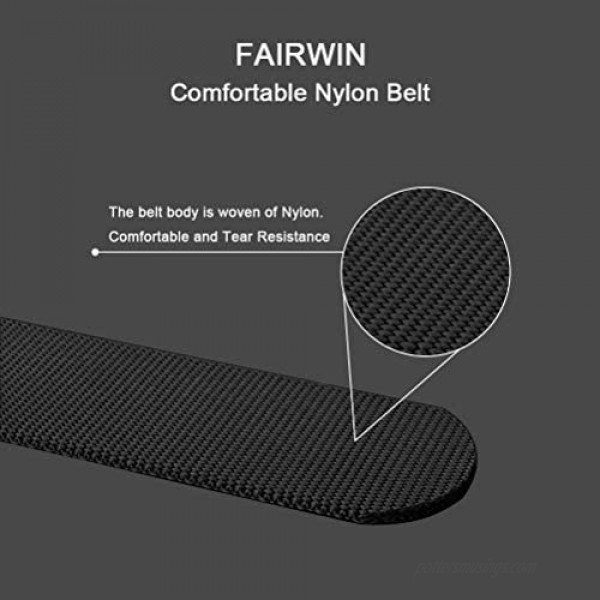 Fairwin Tactical Rigger Belt Nylon Webbing Work Belt with V-ring Heavy-Duty Quick-Release Buckle