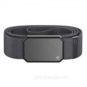 Groove Belt by Groove Life - Men's Stretch Nylon Belt with Magnetic Aluminum Buckle  Lifetime Coverage