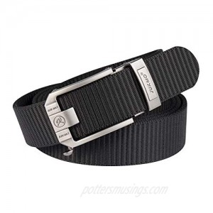 JUKMO Ratchet Belt for Men  Nylon Web Tactical Gun Belt with Automatic Slide Buckle