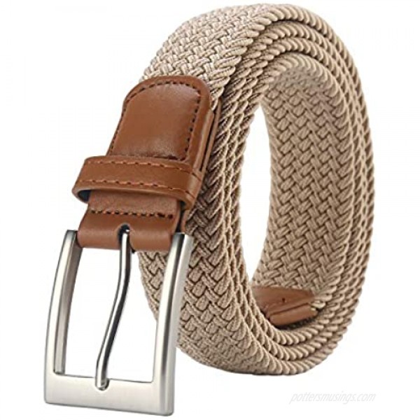 Lavemi Mens Belt Stretch Woven Golf Braided Belts for Men Gift Box