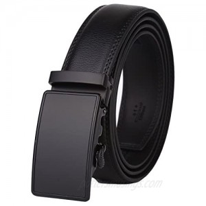 Lavemi Men's Real Leather Ratchet Dress Belt with Automatic Buckle Elegant Gift Box