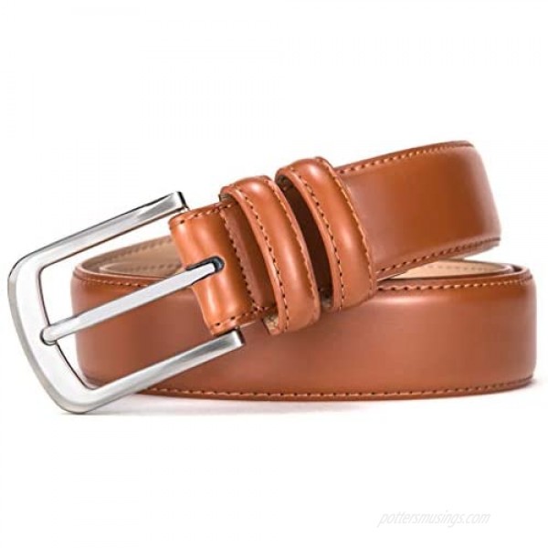 Mens Belt Bulliant Genuine Leather Belt for Men's Dress Jeans Golf Belt