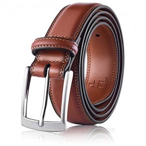 Men's Genuine Leather Dress Belt Handmade 100% Cow Leather Fashion & Classic Designs for Work Business and Casual