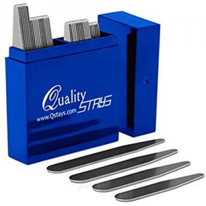 36 Stainless Steel Collar Stays for Men in Sapphire Box Order The Sizes You Need. by Smooth Stays (6-2.2 12-2.5 12-2.75 6-3)