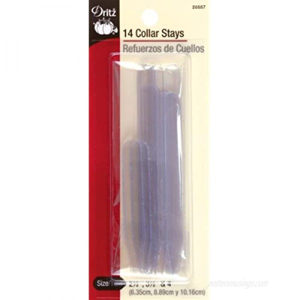 Dritz 25557 Collar Stays Assorted Sizes (14-Count)