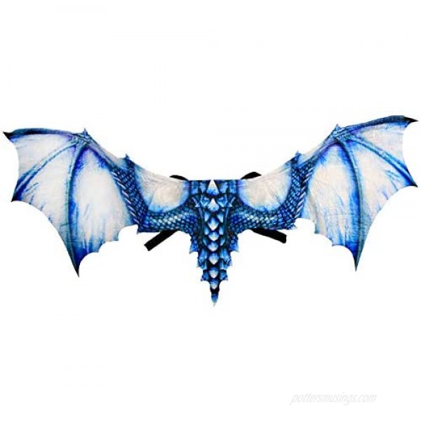 HMS Unisex-Adult's Soft Feel Dragon Wings-Sublimated-IB Ice Blue One Size
