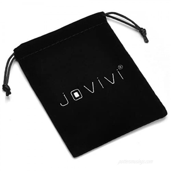 JOVIVI 36pc Stainless Steel Collar Stays in Clear Plastic Box For Mens Dress Shirt Order the Sizes You Need
