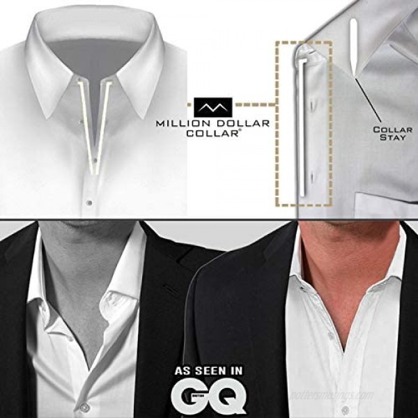 Million Dollar Collar - Metal Collar Stays - 2 Sets