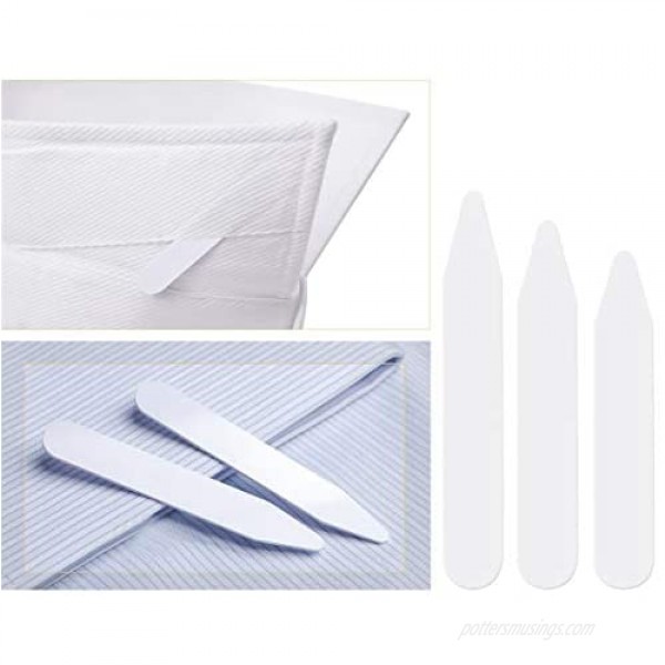 Plastic Collar Stays For Men and Women Shirts 1-3/4 2 2-3/10 2-2/5 2-3/5 White