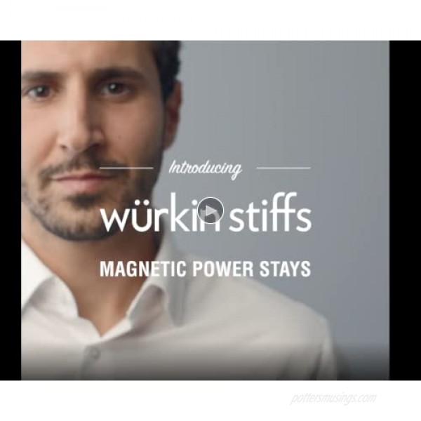 Wurkin Stiffs - 2 pair 2.0 inch and 2.5 inch Power Stays Magnetic Collar Stays with storage case - TSA Friendly