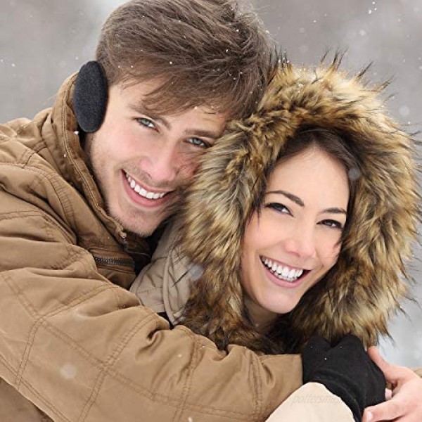 6 Pairs Bandless Ear Warmers Fleece Ear Muffs Ear Covers Unisex Winter Outdoors