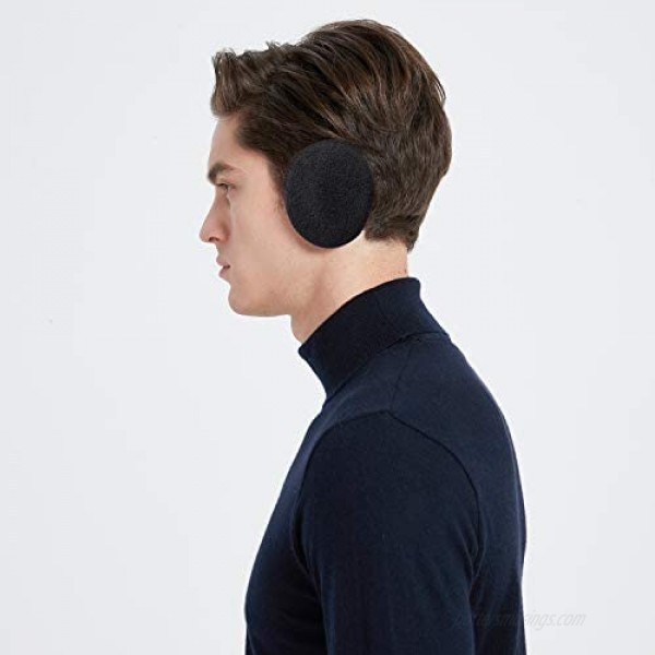 Bandless Ear Warmers/Earmuffs Winter Ear Covers Outdoor Fleece Ear Muffs for Men Women Kids