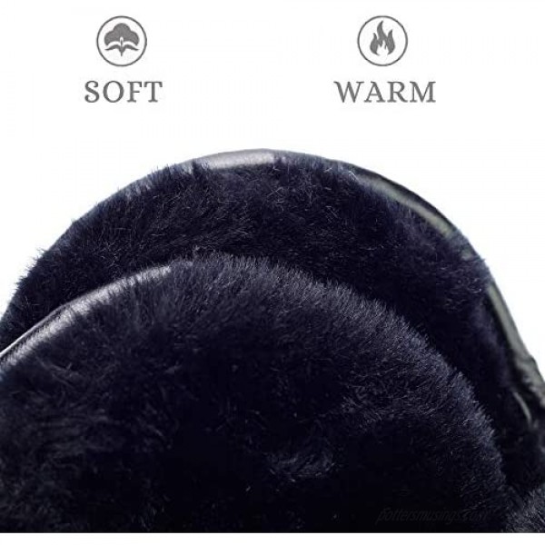Ear Warmers Foldable for Men Women Fleece Unisex Winter Earmuffs Outdoor