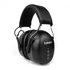 NRR 31dB Original EARMUFF with Bluetooth and AUX in Cable in- Extra Tough Radio Ear Protection Headphones with Built-in Battery