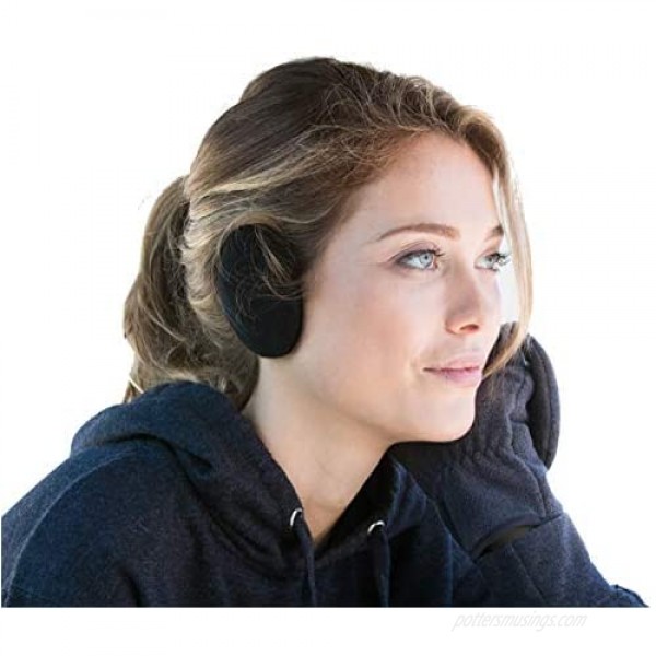 Sprigs Earbags Ear Muffs Cold Weather Ear Warmers For Winter 2 Layers of Fleece With Thinsulate 2 Pack