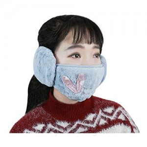 Tongtai Ear Muffs for Winter Women Half Face Cover Ear Warmers Washable Cute