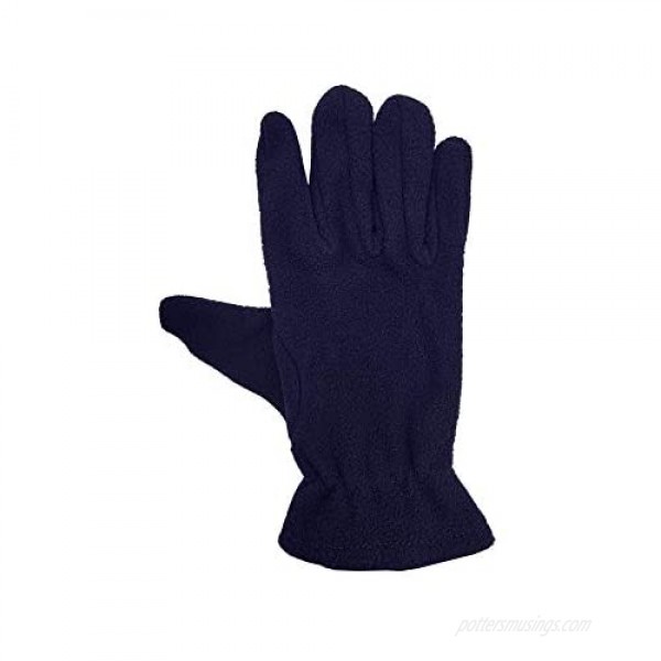 12 Pairs of Winter Fleece Gloves Soft Warm Cozy Sports Glove Mens Womens Kids