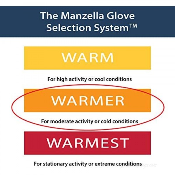 Manzella Men's Lightweight Gore-Tex Infinium Glove Touchscreen Capable with Windproof Protection Against Cold Weather