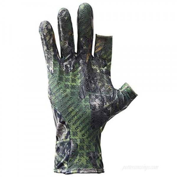 Nomad Mens Fingerless Turkey Glove | Camo Fingerless Hunting Glove