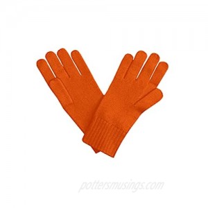 State Cashmere Classic Jersey Knit Gloves 100% Pure Cashmere Ribbed Cuffs