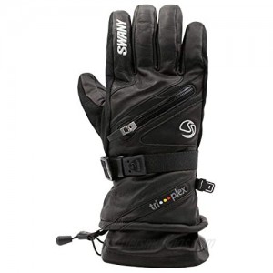 SWANY Men's X-Cell Insulated Warm Leather Ski Gloves